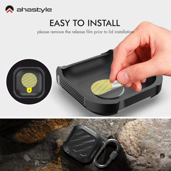 AHASTYLE Shock-Proof Rugged Protective Cover For Galaxy Buds PT131 - Image 5